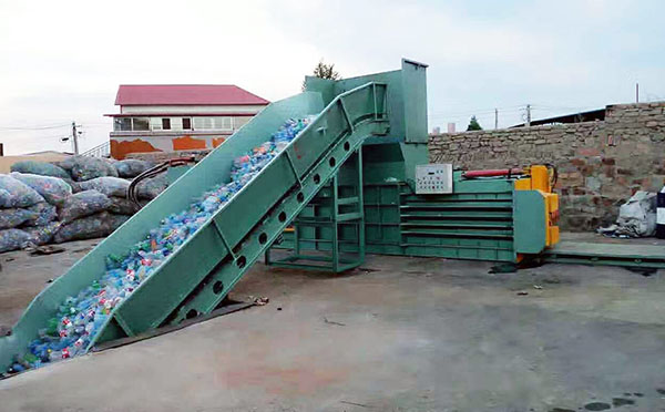 全自動(dòng)廢紙打包機(jī)處理